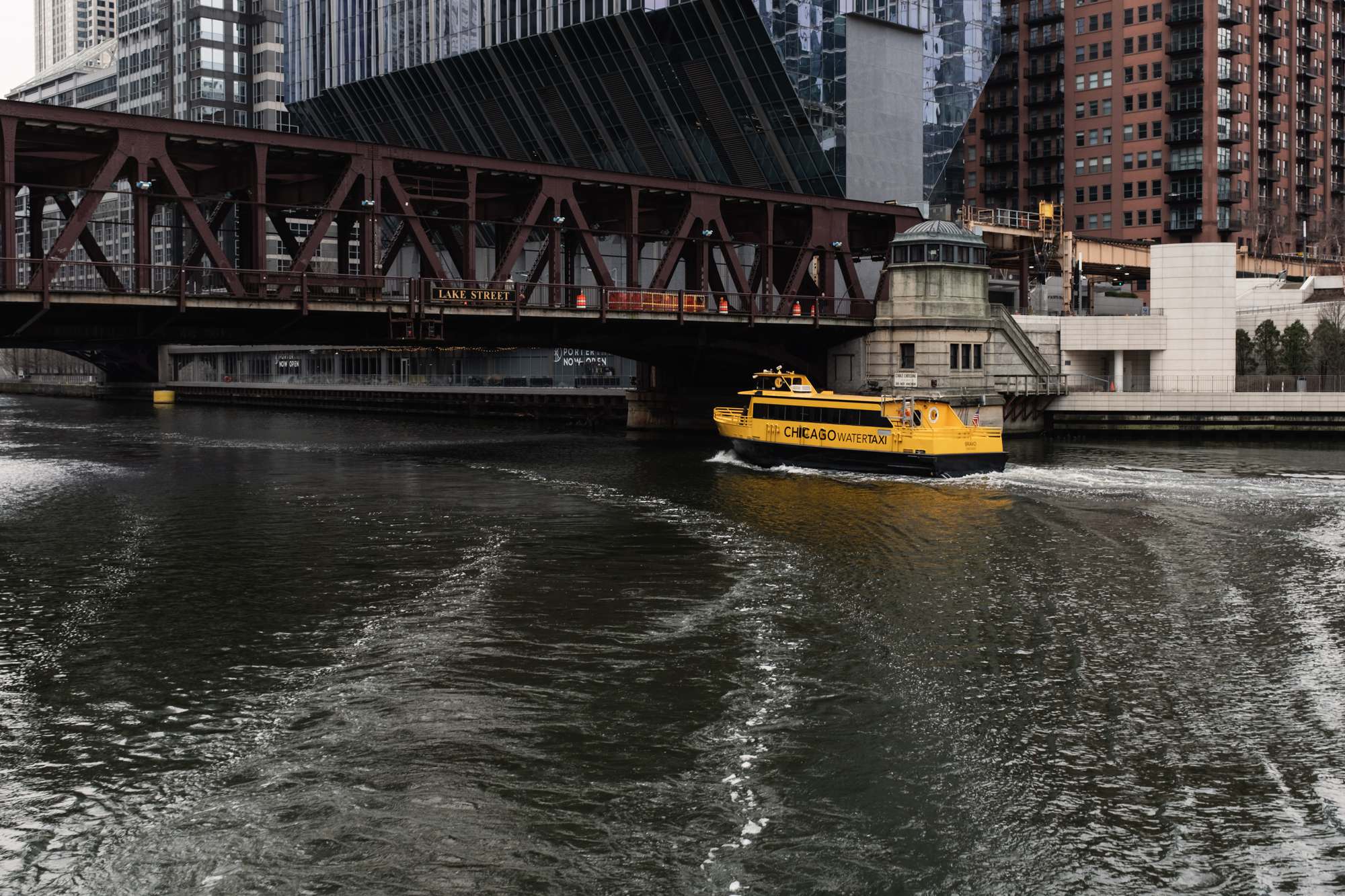 Chicago Water Taxi Under the Lake Street Bridge