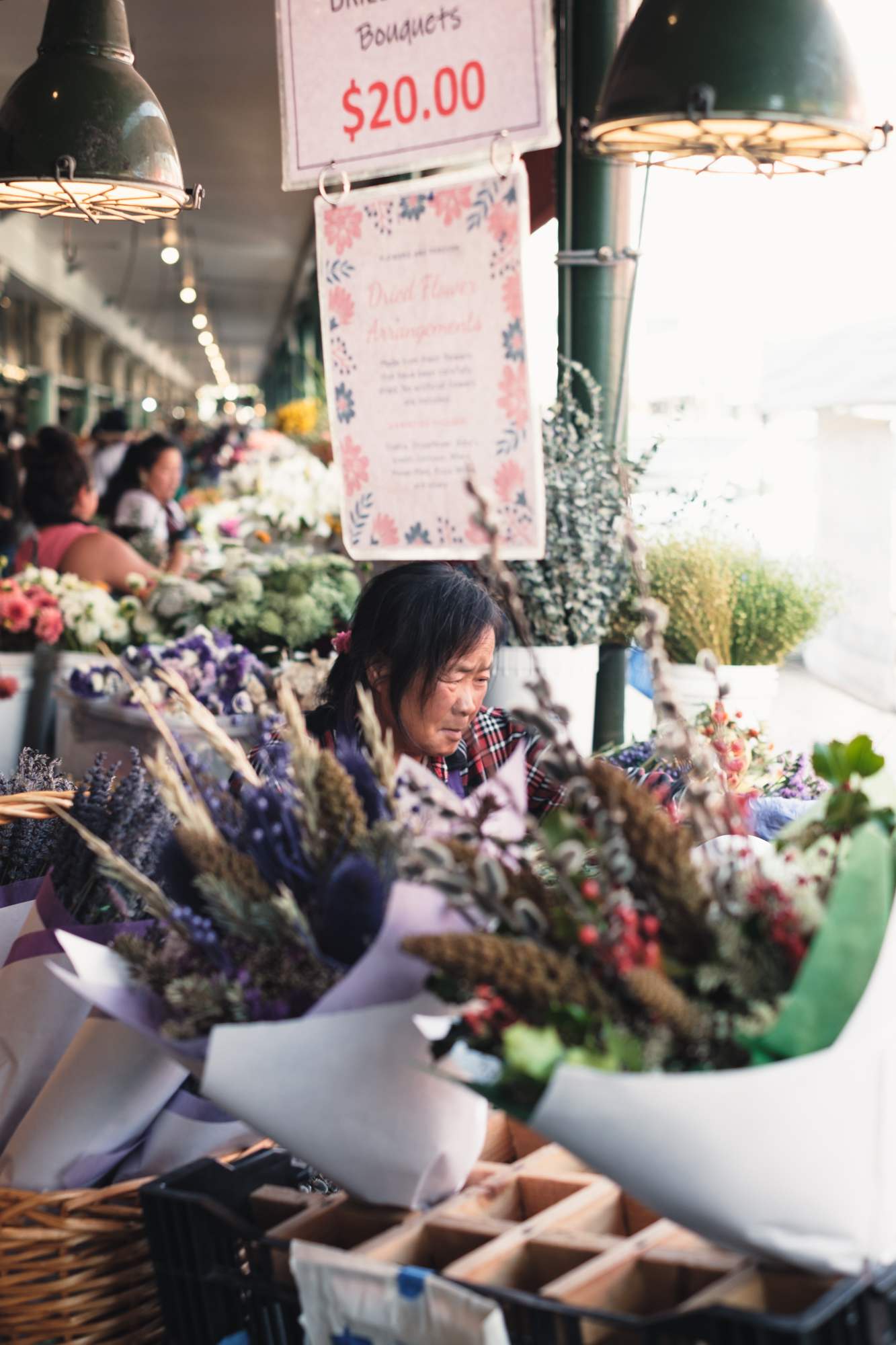 Pike Place Market Flower Vendor