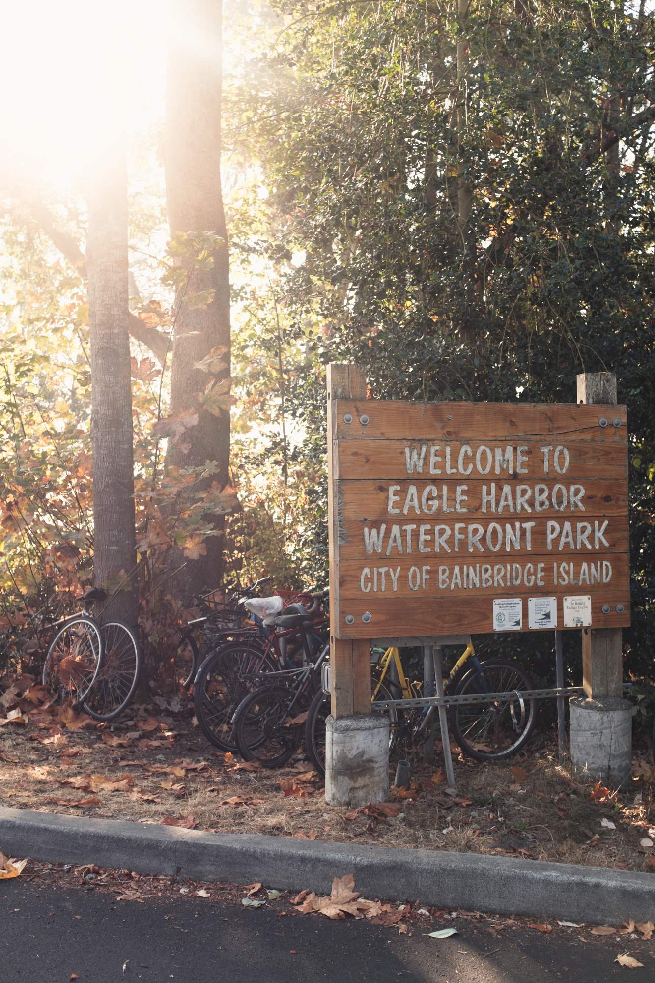 Eagle Harbor Waterfront Park Sign