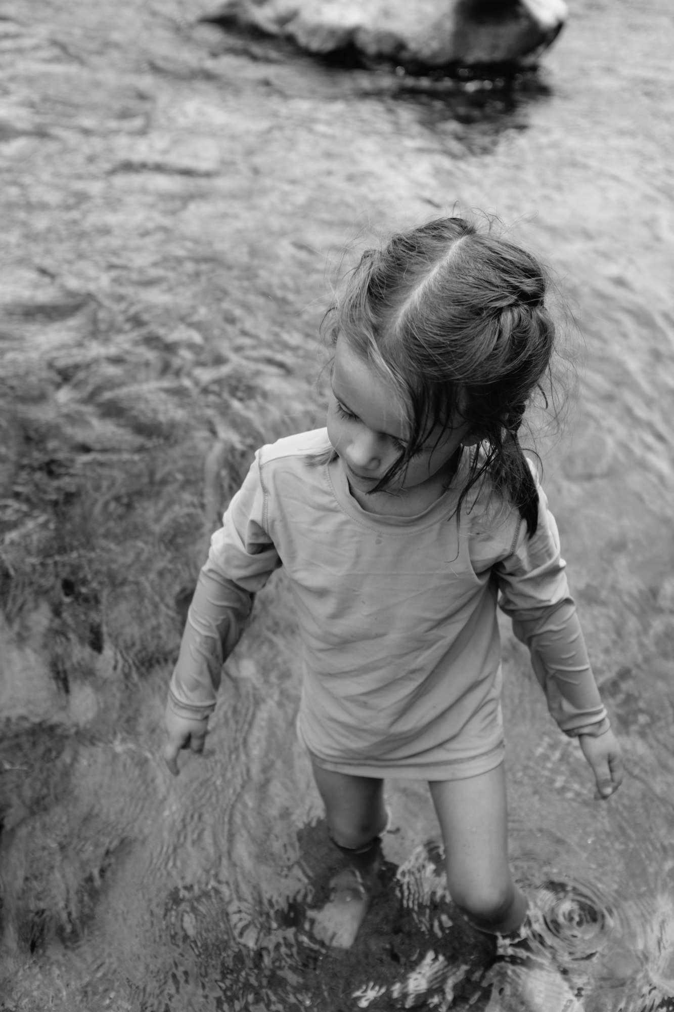 My Daughter Exploring the St. Vrain Creek