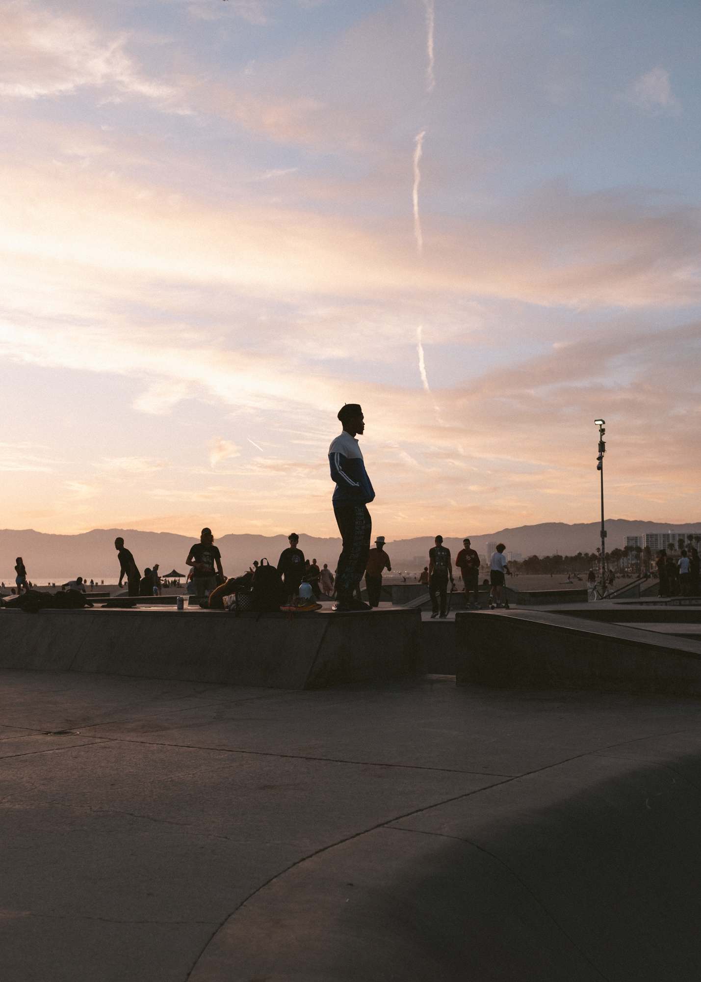 Silhouetted Skater