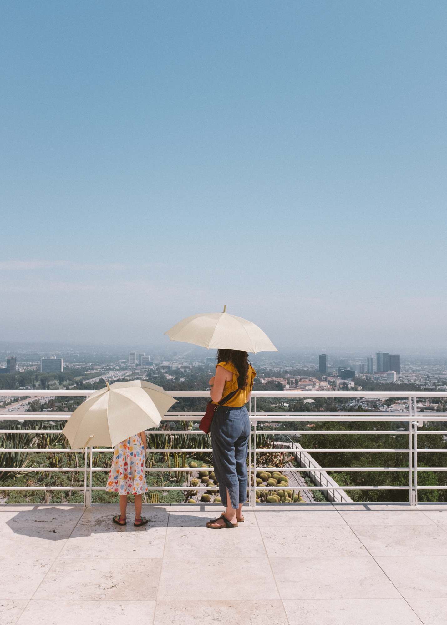 Overlooking LA from the Getty