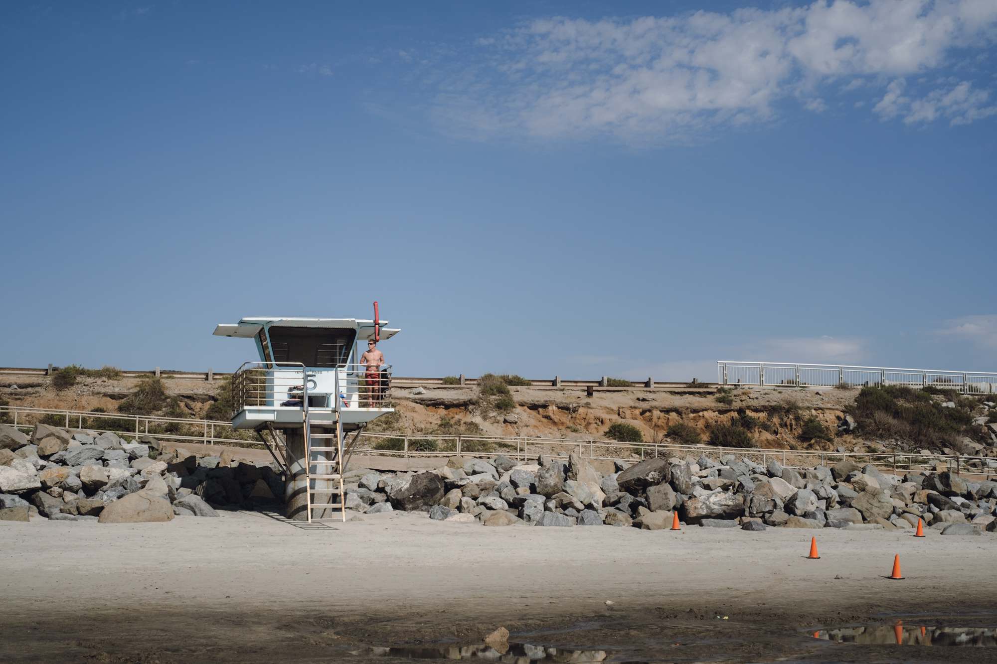 Lifeguard on Duty, Torrey Pines State Beach, CA
