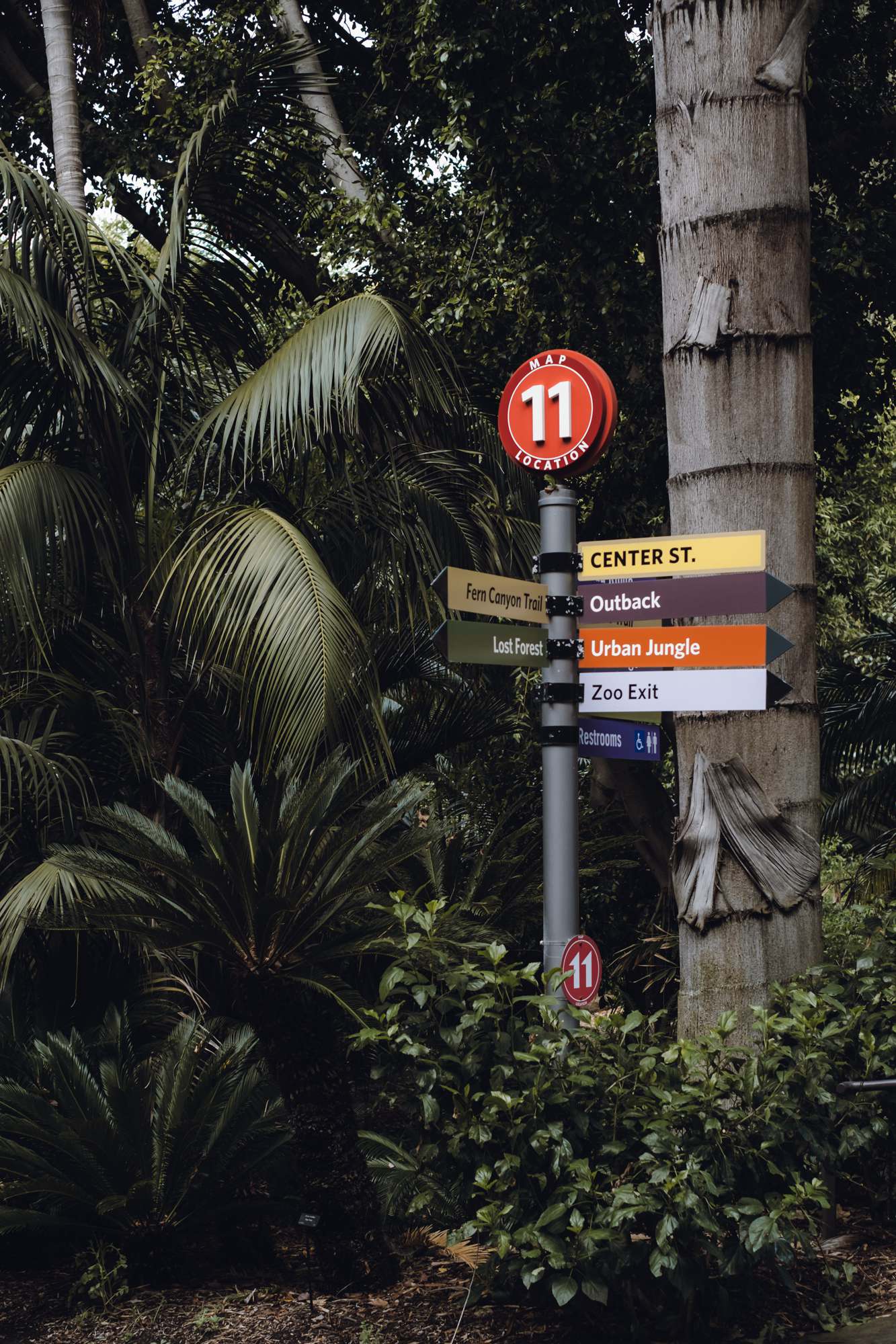 Signage at the San Diego Zoo
