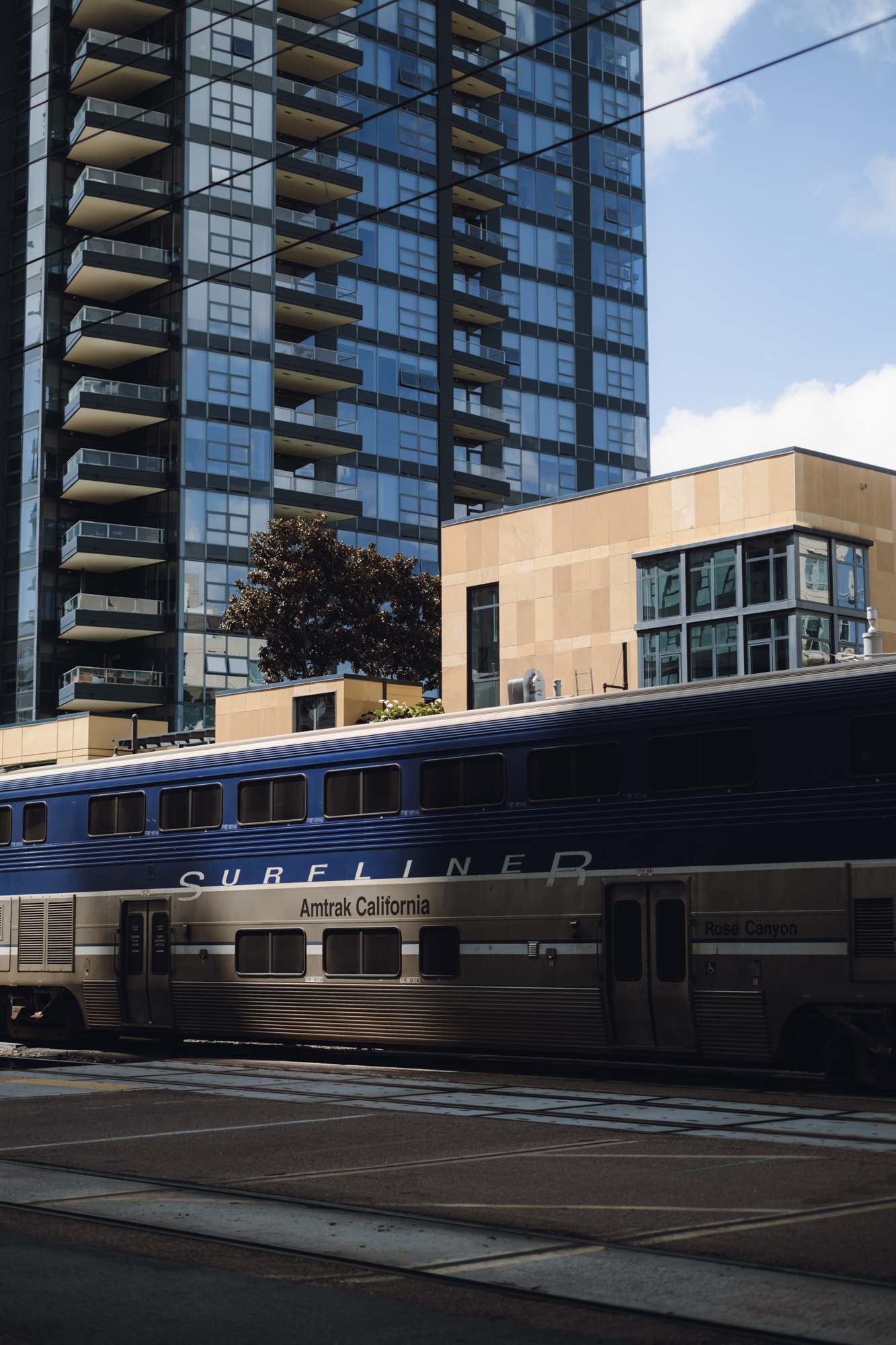 Amtrak California's Surfliner Arriving into San Diego