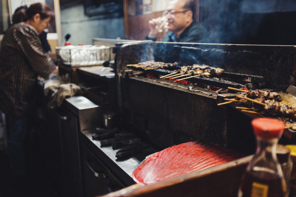 Grilled Eel and Ambiance in Piss Alley - Tokyo, Japan - Fuji X100F