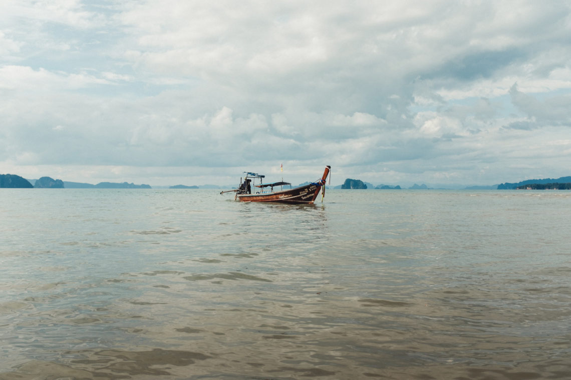 Longtail Leaving with the Tide - Krabi, Thailand - Fuji X100F