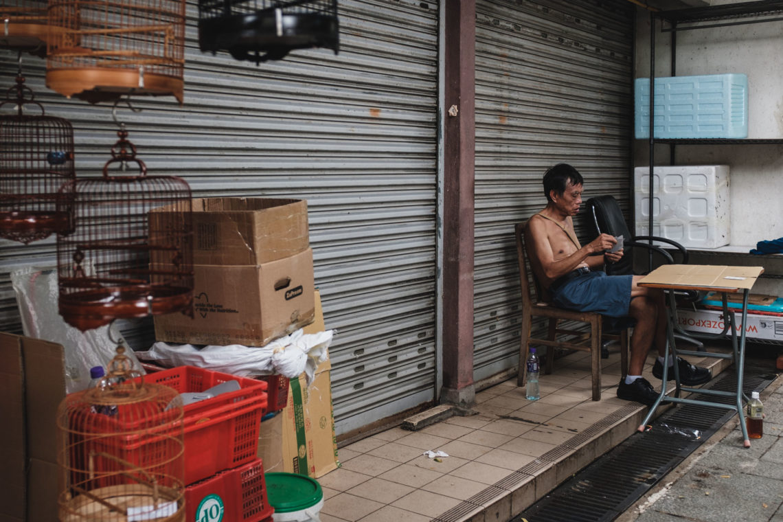 Mong Kok Card Player - Hong Kong - Fuji X100F