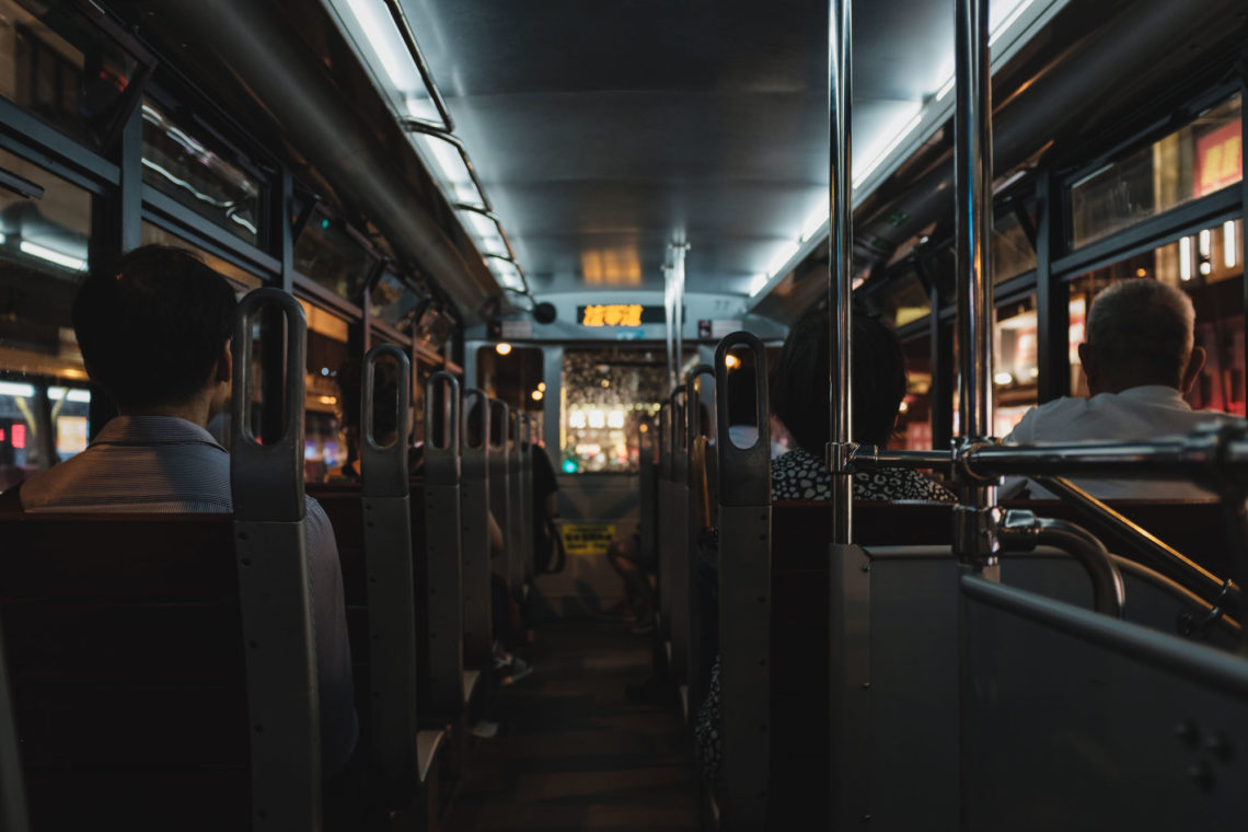 Ding Ding Upper Level at Night - Hong Kong - Fuji X100F