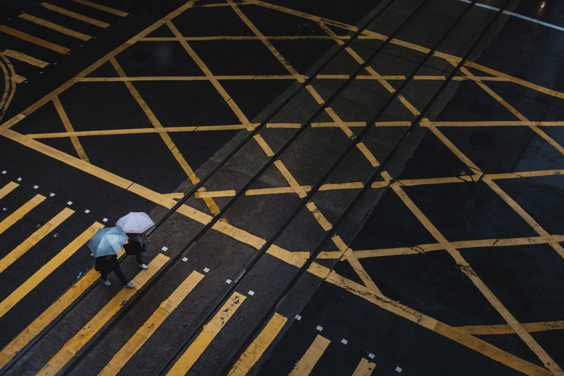 Umbrella Crossing - Hong Kong - Fuji X100F