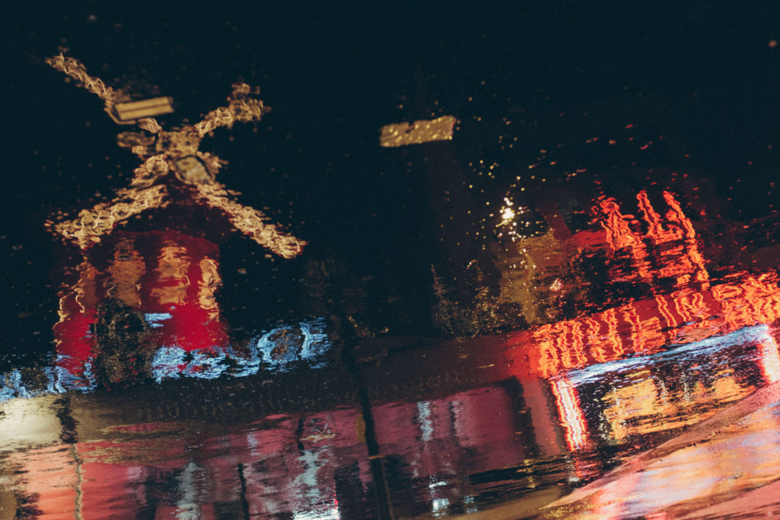 Moulin Rouge Reflection - Paris, France - Fuji X100F