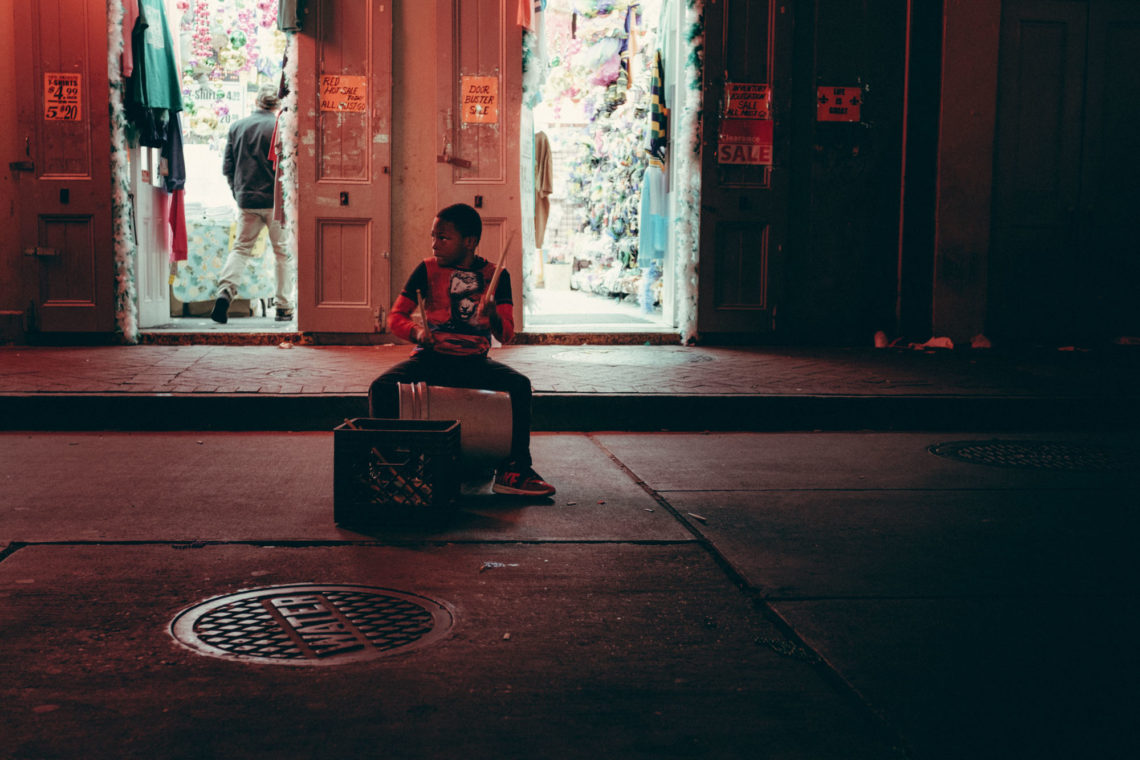 5 Gallon Drummer - New Orleans, Louisiana - Fuji X100F