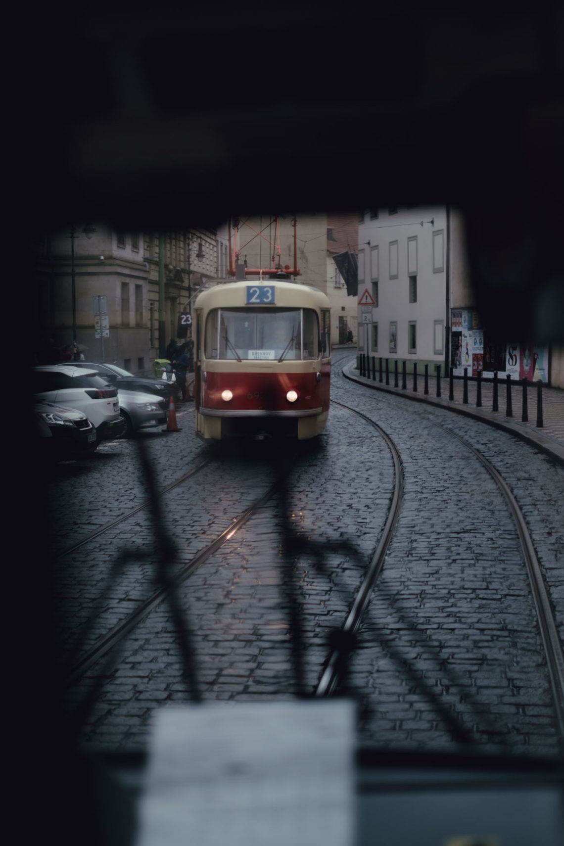 Rainy Day Tram - Prague, Czech Republic - Fuji X-T3