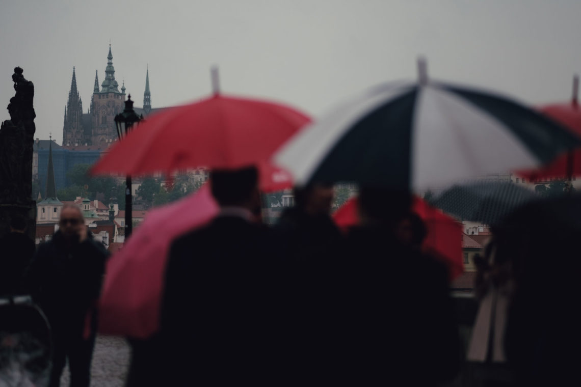 Umbrella Vignette - Prague, Czech Republic - Fuji X-T3
