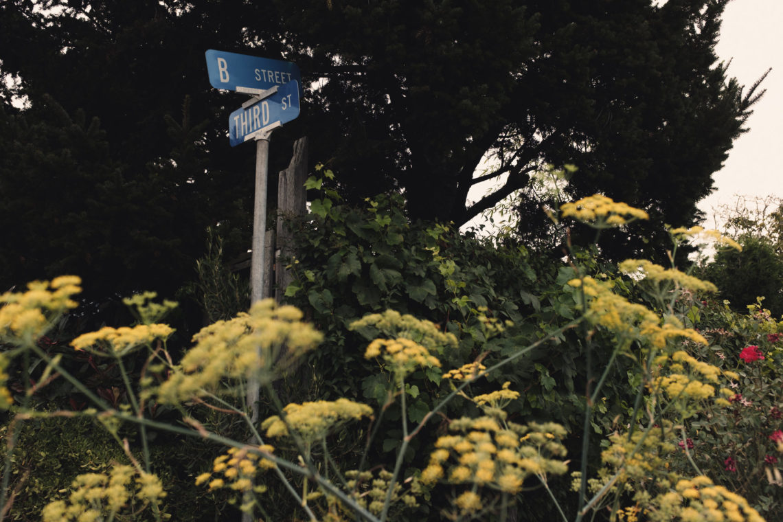 The Intersection of B and Third Streets - Point Reyes Station, California - Fuji X100F